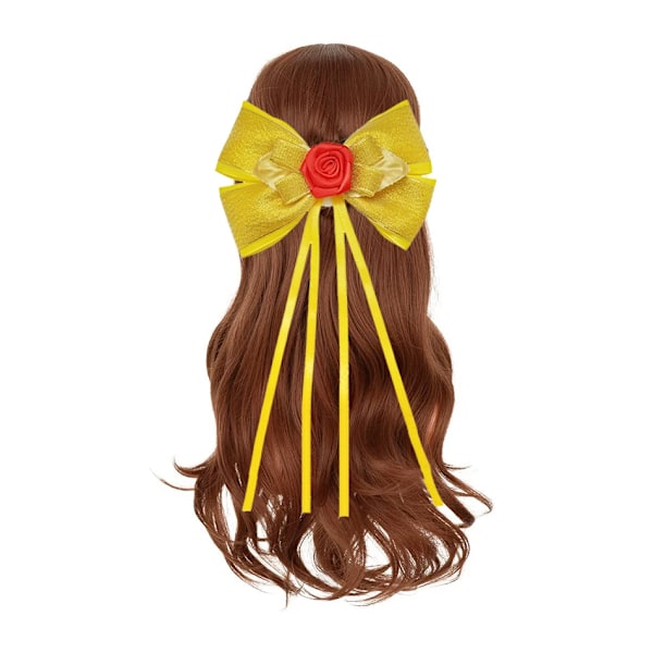 Daisy Prinsesse Kjole Pige Tegnefilm Film Cosplay Kostume Sommer Børn Orange Festtøj 2-10 År Halloween Udklædning Daisy Wi Daisy Wig 2T Tag-100