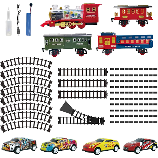 Adorable Electric Train Set | Classic Battery-Powered Train Toy