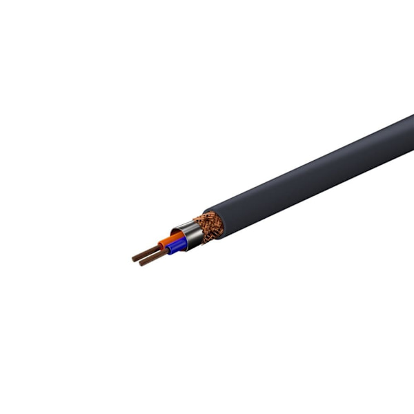 3,5 mm AUX-kabel, stereo Blå, Guld