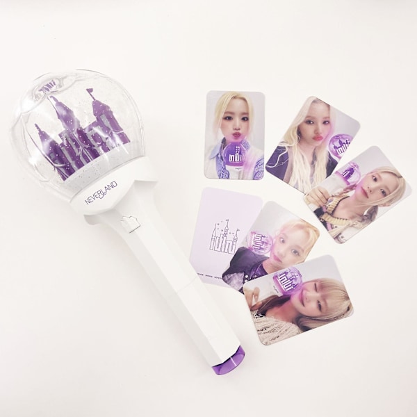 Ny Kpop Gidle Lysstav Ver.2 Korea (g)i-dle Lysstav Versjon 2 1 Slottskonsert Lampe Fest Blinkende Med Foto Kort Gave ver.1 with 5cards