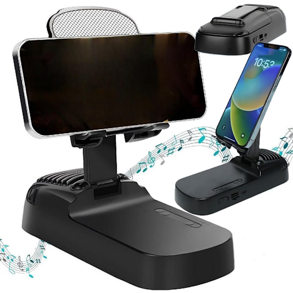 Bluetooth-kaiutin - Teleskooppijalusta virtapankilla_MGF