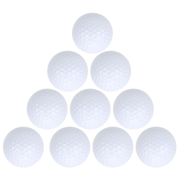 10 stk. dobbeltlags golftræningsbolde, bløde puttetræningsbolde, golftilbehør 0.3