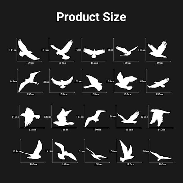 Anti-bird stickers for windows - Decals for glass doors - Protect and save birds from collisions