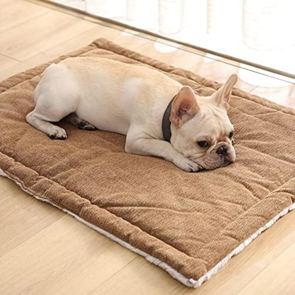 Dog bed cat pillow waterproof washable mattress dog crate mattress comfortable dog pillow warm soft warm pet fleece pillow mat