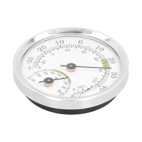 Kellolämpömittari-kosteusmittari Mini - -30~50℃ - Jääkaappiin ja sikarilaatikkoon