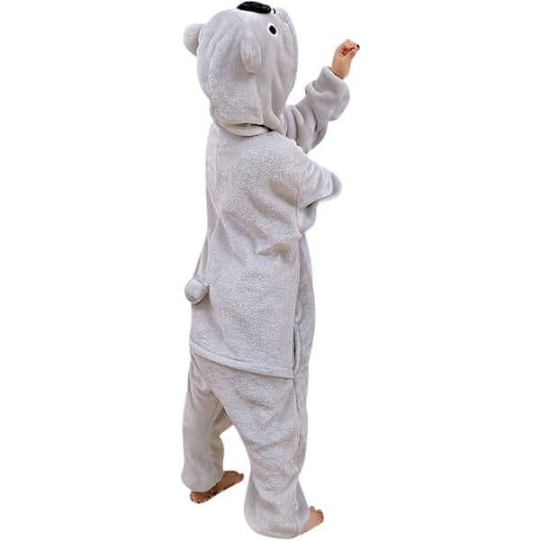 Unisex børnejumpsuits, 2023 kostume dyreonesie natkjole pyjamas hættede nattøj cosplay kigurumi nattøj jul halloween koala 140