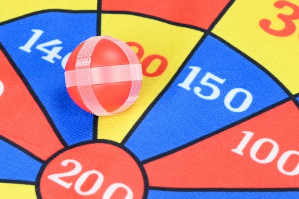 Dartskive barn borrelås Ø36 cm_MGF