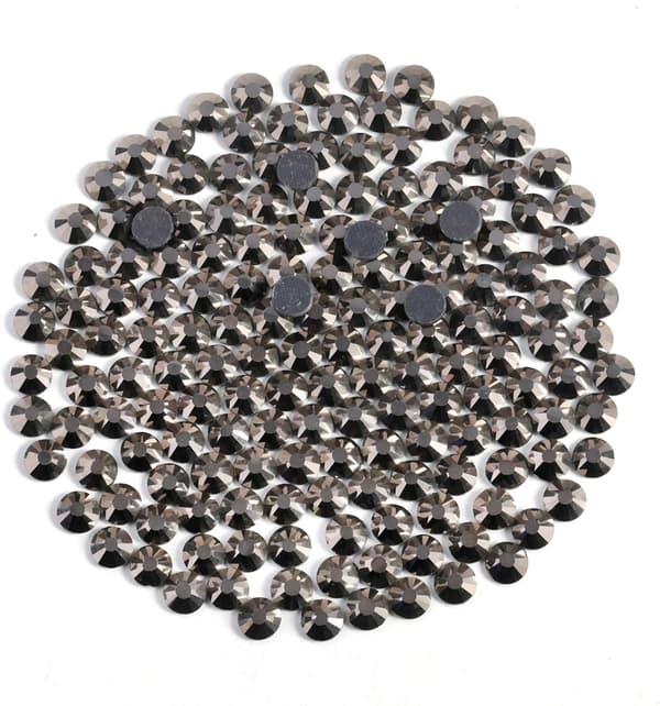 6000 stk. Hematit Hotfix Rhinestones, SS10, 2,7-2,9 mm til Håndværk & Tøj Hematite Hematite SS10
