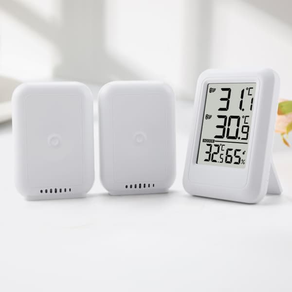 Trådlös Digital Inomhus- och Utomhustermometer med 2 Sensorer
