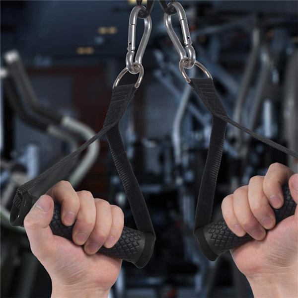 2-pack Resistance Band Handles Exercise Band Handles for Pull-up Training Black Black