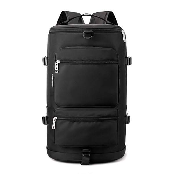 Waterproof Backpack with Shoe Compartment Black Black