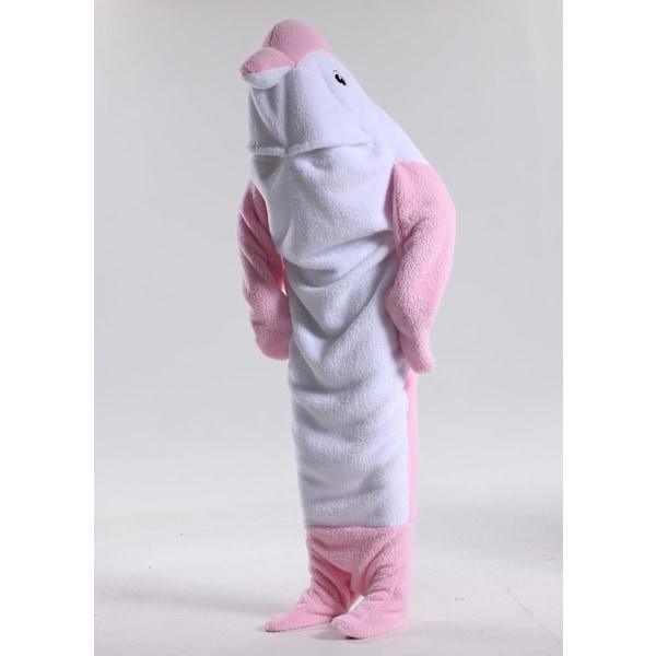 Unisex børnejumpsuits, 2023 kostume dyreonesie natkjole pyjamas hættede nattøj cosplay kigurumi nattøj jul halloween Delfin2 170