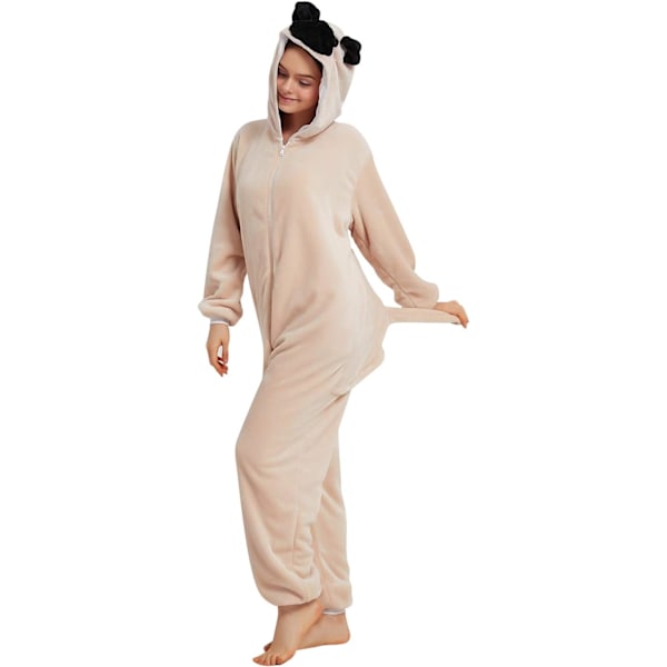 Adult Unisex Jumpsuits Costume Animal Costume Suit Kick Suit Nightgown Pajamas Hoodie Nightwear Cosplay Cartoon Kigurumi Carnival Christmas Halloween