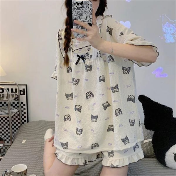 Kawaii Sanrio Pochacco pyjamat, kotiasu, söpöt Kuromi pyjamat, kesä, uudet B2 B2 L