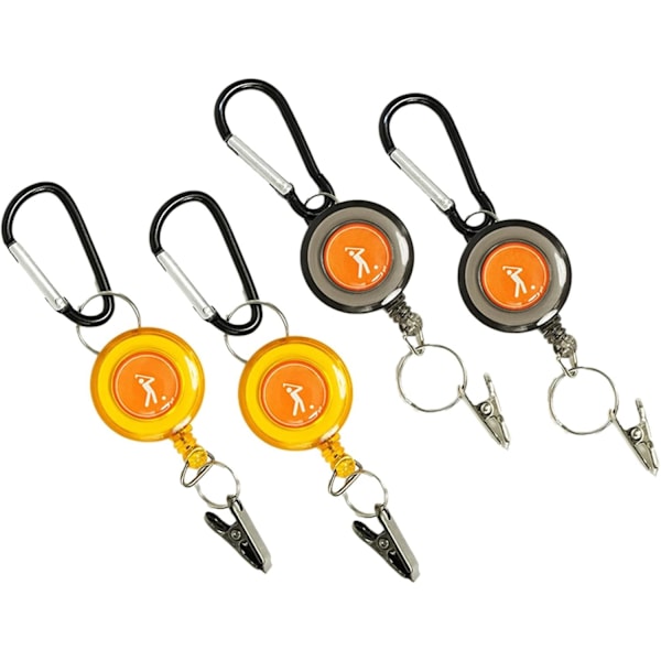 Retractable Keychain - Heavy Duty Golf Clip with Portable Key Ring