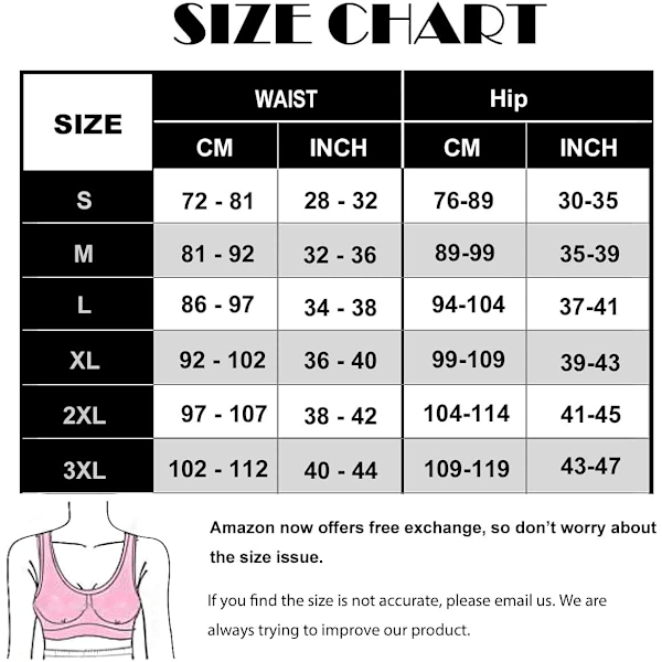 Sved Waist Trainer til kvinder To bælter, Neopren Træningskorset Taljetræner Cincher Trimmer Shaper Lynlås Sort Black 3XL