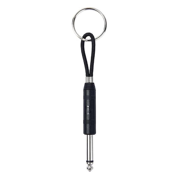 4-pak Guitar Plug Nøglering til Amp-nøgleholder, til Jackholder, til Jacknøgleholder, Marineblå_MGF