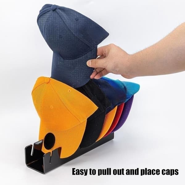 Baseball Cap Organizer, 2-pack Black Black