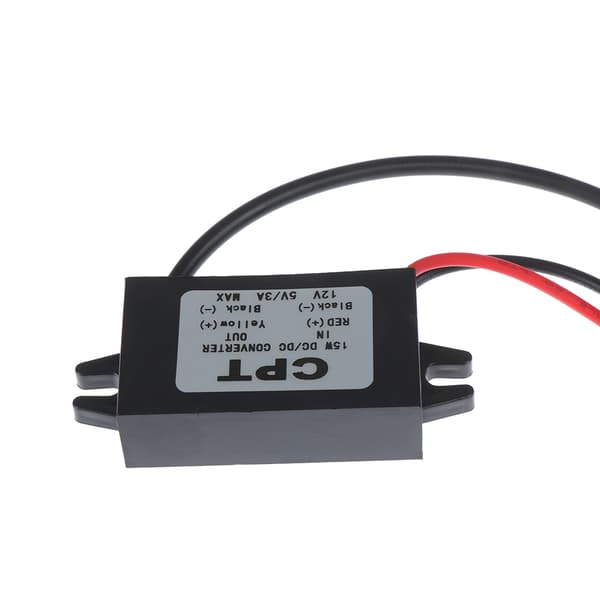 1:a USB 12V til 5V DC/DC Spændingsreducerende Strømadapter