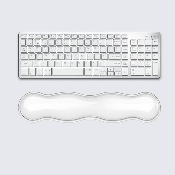 Ergonomisk silikonmusematte med håndleddsstøtte for tastatur