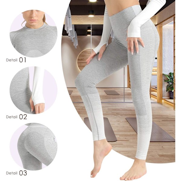 Yoga Bukser Gym Kort Top Sæt Til Kvinder Høj Talje Sømløse Leggings Yoga Tights Leggings Træning Sports Top Løbe Gym Bukser Med Elastisk Talje