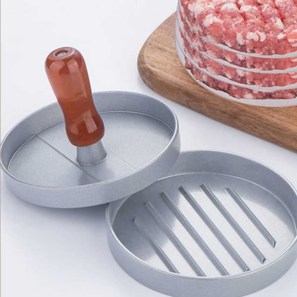 Hamburgerform Hamburgerpresse for Perfekte Burgere silver