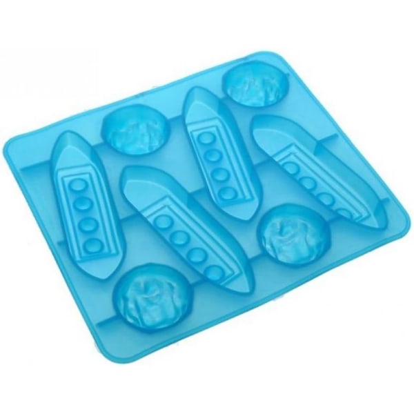 2 Titanic isterningebakker, i fleksibel silikone, til fester, kolde drikke, cocktails og chokolade; BPA-frie, holdbare og opvaskemaskinesikre