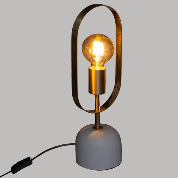 Edi BORDLAMPE i glamorøs stil MARMOR/GULL_MGF