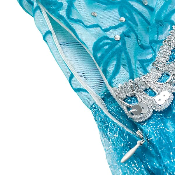 Elsa kostym maskerad karneval prinsessklänning flicka bal_MGF