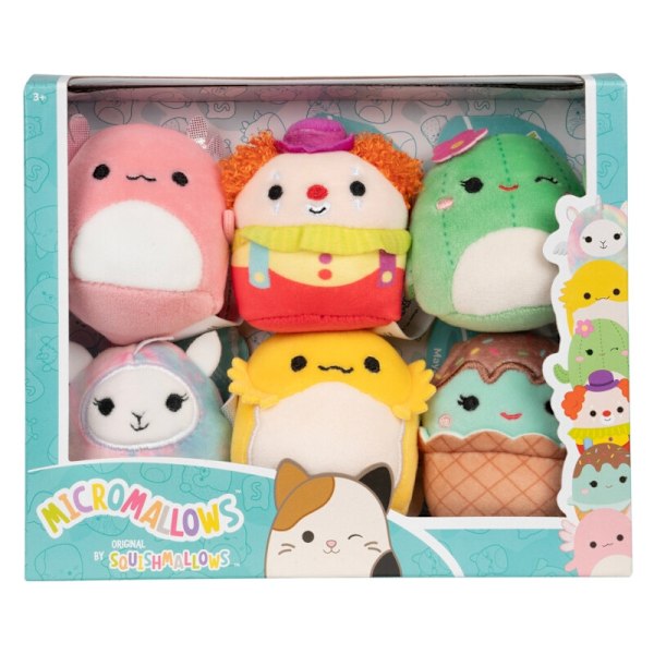 Squishmallows Micromallows 6-pakkaus Archie & Ystävät Multicolor multifärg