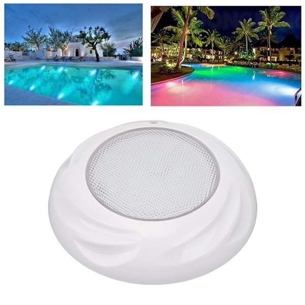 Svømmebassenglampe 12V 18W IP68 Vanntett Veggmontert LED-bassengbelysning for offentlig fontene White Light
