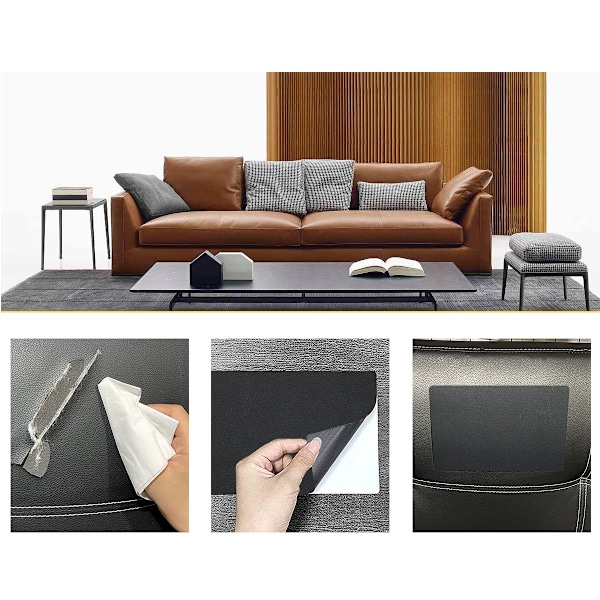 Self-Adhesive PU Leather Repair Patch Dark Brown DarkBrown