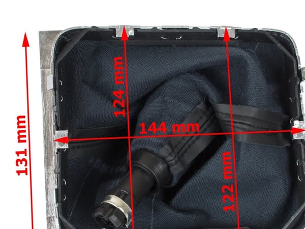 Audi A6 C6 04-11 SORT gearknop + SORT manchet_MGF