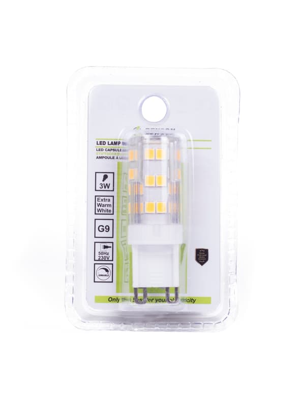 LED-stiftpære G9 3 W dæmpbar_MGF