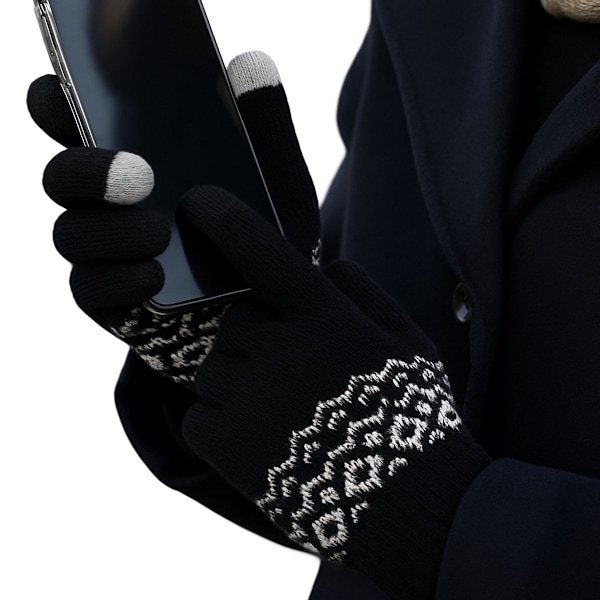 Touchscreen Vinterhandsker I Vanter I Touch Tip Handsker I Unisex I One Size I Sort