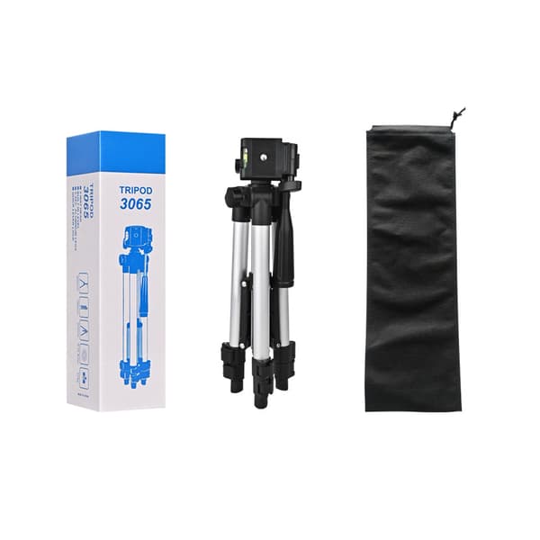 Portable Aluminum Alloy Tripod - 360º Rotatable Silver Silver