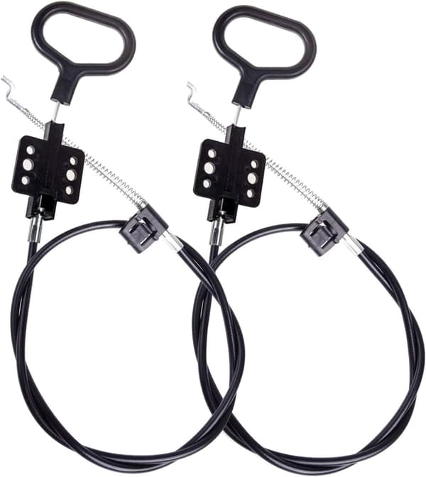 2-delt reclinerkabel - D-ringhåndtak - 92 cm
