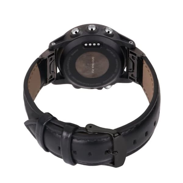 INF Urrem i ægte læder til Garmin Fenix 7S/6S/5S - Quick Release Svart 22 mm