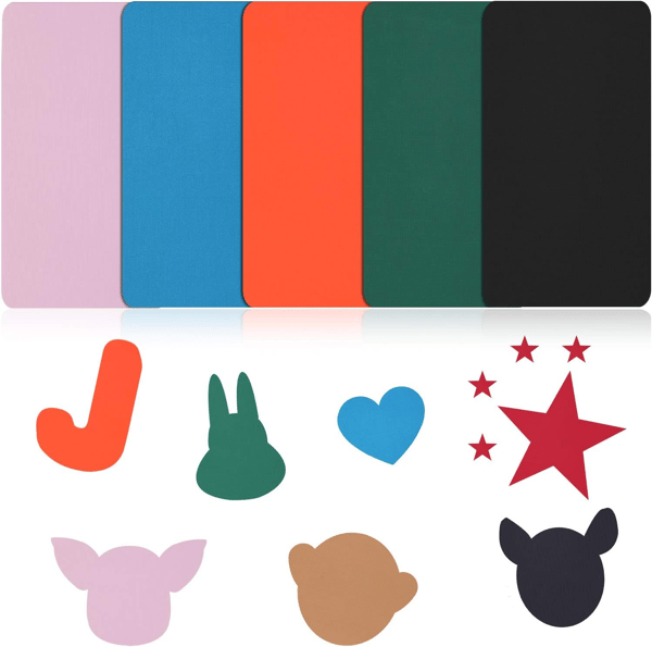 15 stk. vandtætte selvklæbende reparationslapper MultiColor MultiColor