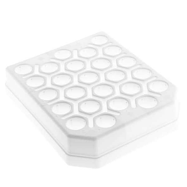 PP-ställ för centrifugrör, Falcon-typ, 15 ml, vit, 25 platser_MGF