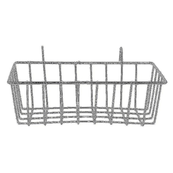4-pack väggrutnäts panel hängande trådkorg, rutnätsväggsförvaringskorg, väggmonterade korgar displayhylla