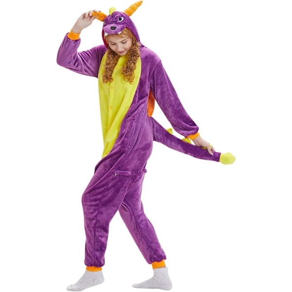 Dam Onesie, Herrarnas Jumpsuit, Kigurumi Onesie, Enhörning Pyjamas, Flanell Pyjamas, Djur Onesie, Halloween Kostym, Julkläder Drake L