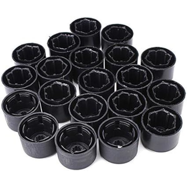 20 Hjulmutterdæksler 17Mm Kompatibel med VW Golf Mk4 Passat Audi Beetle