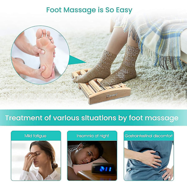 Fotmassage Roller Trä För Fotmassage Perfekt För Hemmakontor