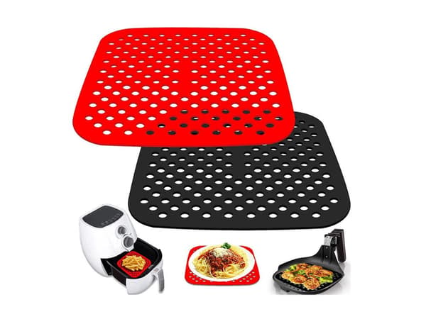 Silikonform 21 cm - Firkantet underlag til airfryer_MGF