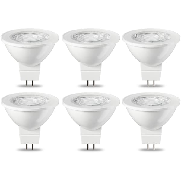6 st GU5.3 MR16 LED-lampor 5W Varmvit Ej dimbar 220V_MGF