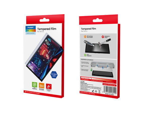 Blått ljus härdat glasskärmskydd för Switch 2