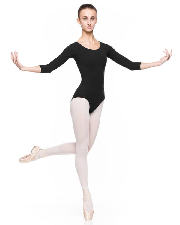 KLARA - balletdragt til dans, sort Klara-dragt til dans, gymnastik, sort XS_MGF