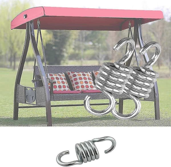 Hammock Spring, Hanging Chair Spring, Rocking Chair Spring (Silver) - Perfet_MGF