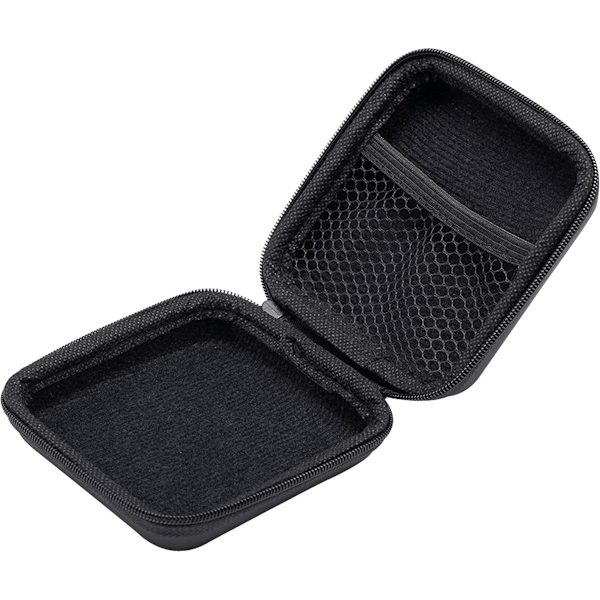 Hard Case til Bluetooth Headset, Universal Høretelefon Opbevaringsboks, Sort, 8x8x3.6cm, 1 Styk